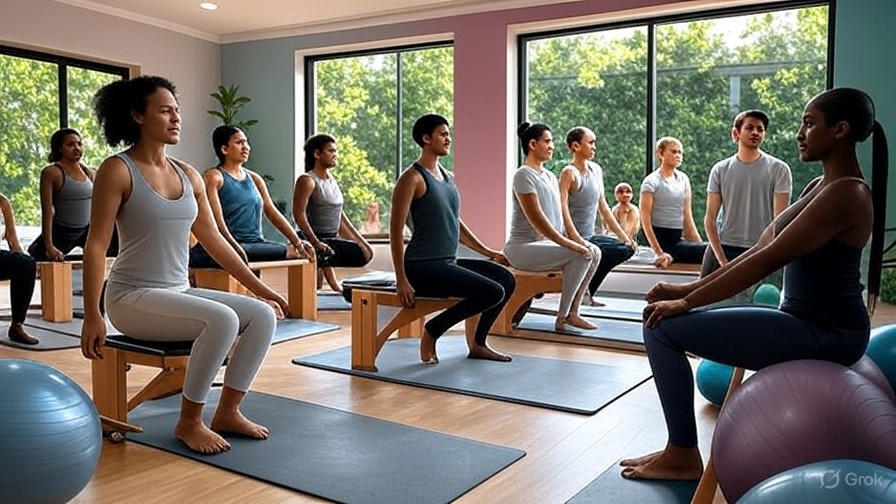 Softly lit FlexFit lounge with calming neutral palette.